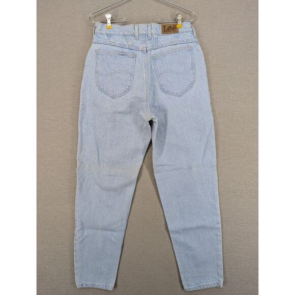 Vintage Lee Jeans Size 12 Med Mom High Waisted USA -0924D189 - Picture 3 of 9